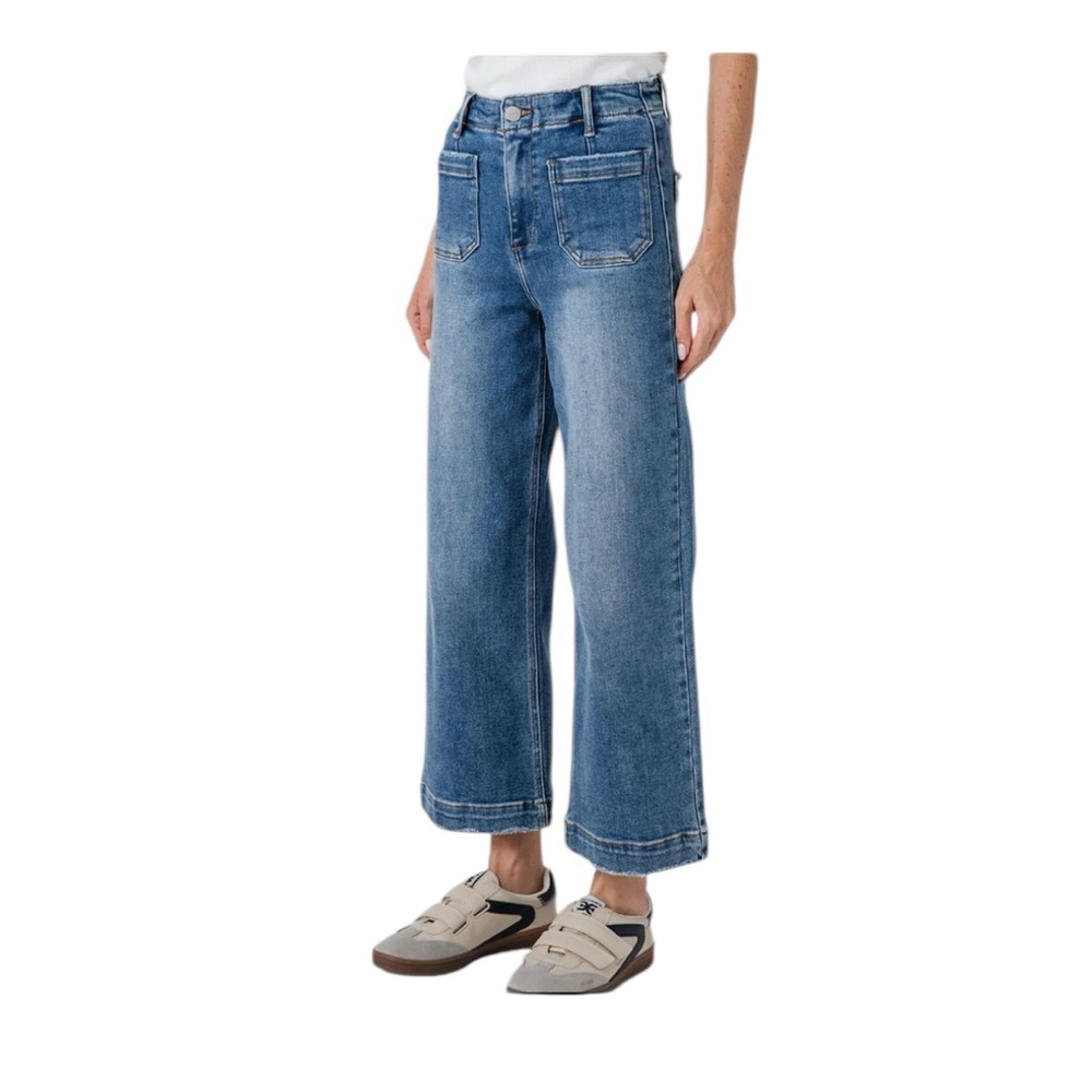 Pilcro Blue Ankle & Cropped Jeans